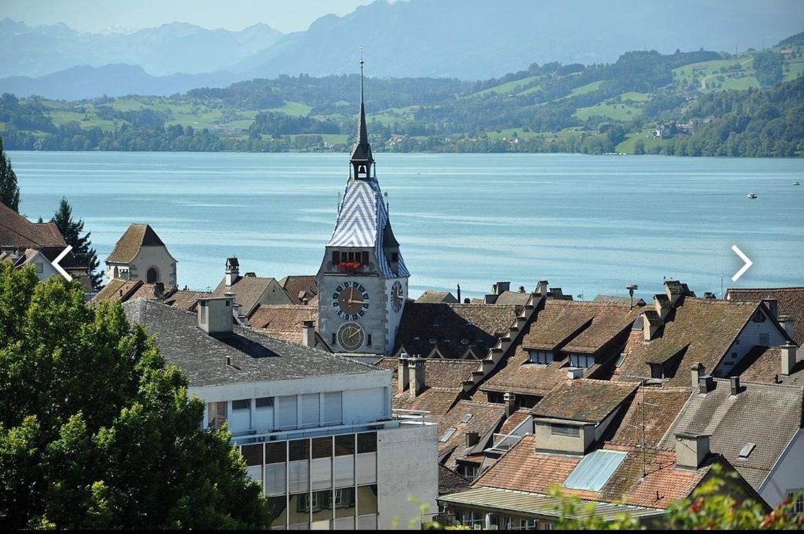 Studio Flat In The Heart Of Zug, Ideal For Solo Travellers Apartman Kültér fotó
